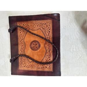 Vintage ALDO Brown Leather Medium Shoulder Tote Purse Bag Fast